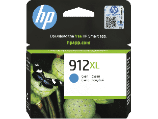 HP 912XL High Yield Cyan Original Ink Cartridge (3YL81AE#BGX)