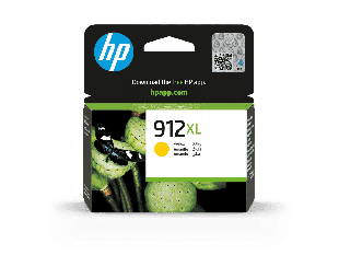 HP 912XL High Yield Yellow Original Ink Cartridge (3YL83AE) - Center facing