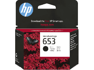 HP 653 Black Original Ink Advantage Cartridge (3YM75AE)