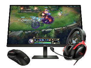 Ultimate Gaming Essentials Bundle (OMEN 27 G2 inch FHD 180Hz Gaming Monitor + HyperX Pulsefire Haste 2 Mini Wireless Black Gaming Mouse + HyperX Cloud III BLK/RED GAM HEADSET) - 27" (Gaming-essentials)
