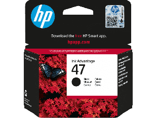 HP 47 Black Original Cartridge (6ZD21AE) - Center facing