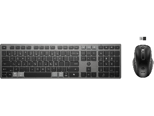 HP 725 Multi-Device Rechargeable Wireless Keyboard and Mouse Combo (9T5B0UT#ABV)