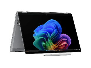 HP OmniBook X Flip 2-in-1 Laptop Next Gen AI 16-ar0001nx - 16-inch (40.64 cm) - Meteor silver aluminum (C20W3EA#A2N)