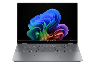 HP OmniBook X Flip 2-in-1 Laptop Next Gen AI 16-ar0003nx - 16-inch (40.64 cm) - Meteor silver aluminum (C20W4EA#A2N) - Center facing