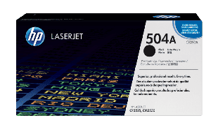 HP 504A Black Original LaserJet Toner Cartridge (CE250A)