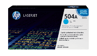 HP 504A Cyan Original LaserJet Toner Cartridge (CE251A)
