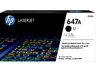 HP 647A Black Original LaserJet Toner Cartridge (CE260A)