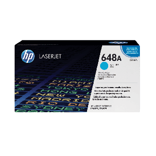 HP 648A Cyan Original LaserJet Toner Cartridge (CE261A)