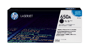HP 650A Black Original LaserJet Toner Cartridge (CE270A)