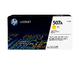 HP 507A Yellow Original LaserJet Toner Cartridge (CE402A) - Center facing