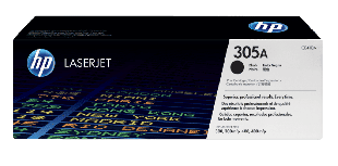 HP 305A Black Original LaserJet Toner Cartridge (CE410A)