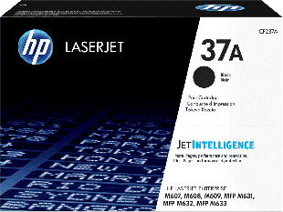 HP 37A Black Original LaserJet Toner Cartridge (CF237A) - Center facing