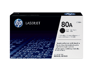 HP 80A Black Original LaserJet Toner Cartridge (CF280A)