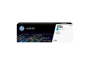 HP 312A Cyan Original LaserJet Toner Cartridge (CF381A) - Center facing