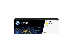 HP 312A Yellow Original LaserJet Toner Cartridge (CF382A) - Center facing