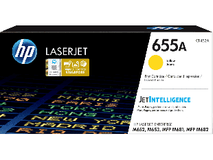 HP 655A Yellow Original LaserJet Toner Cartridge (CF452A)