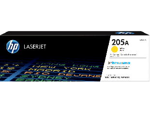 HP 205A Yellow Original LaserJet Toner Cartridge (CF532A) - Center facing