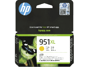 HP 951XL High Yield Yellow Original Ink Cartridge (CN048AE#BGX) - Center facing