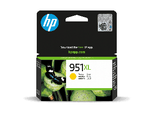 HP 951XL High Yield Yellow Original Ink Cartridge (CN048AE#BGX) - Center facing