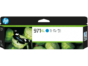 HP 971XL High Yield Cyan Original Ink Cartridge (CN626AE)