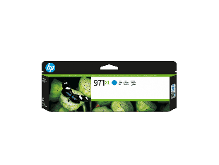HP 971XL High Yield Cyan Original Ink Cartridge (CN626AE) - Center facing