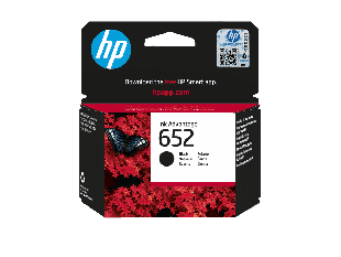 HP 652 Black Original Ink Advantage Cartridge (F6V25AE) - Center facing