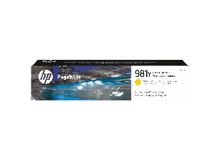 HP 981Y Extra High Yield Yellow Original PageWide Cartridge  (L0R15A) - Center facing