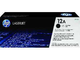 HP 12A Black Original LaserJet Toner Cartridge (Q2612A)