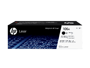 HP 106A Black Original Laser Toner Cartridge (W1106A) - Center facing