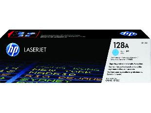 HP 128A Cyan Original LaserJet Toner Cartridge (CE321A)