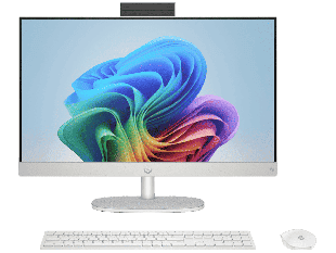 HP All-in-One Desktop AI 24-cr2001nx PC - 23.8-inch (60.45 cm) - Jet black (D81GNEA#A2N)