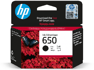HP 650 Black Original Ink Advantage Cartridge (CZ101AK#BHL)