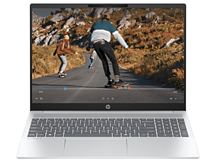 HP OmniBook 5 16 inch LaptopAI 16-af1003nx, Silver - 16-inch (40.64 cm) - Glacier silver aluminum (C20VYEA#A2N)