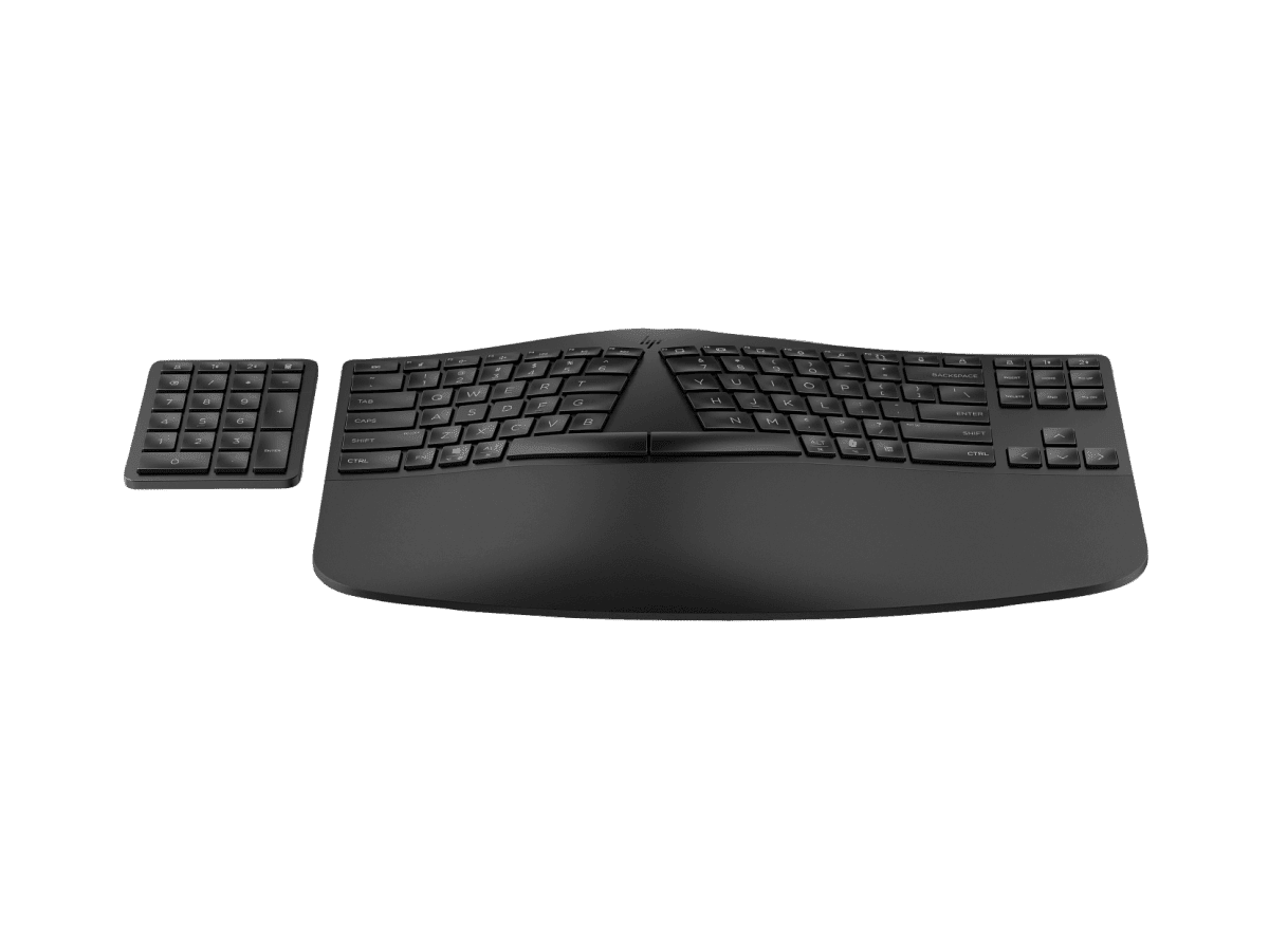 HP 960 Ergonomic Wireless Keyboard 本体 HP 960 BLK Ergonomic Wireless Keyboard (7E755AA#ABV) - Shop HP.com