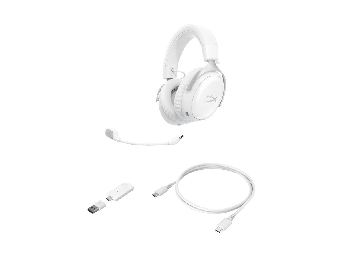HyperX Cloud III S - Wireless Gaming Headset (White) (AX6G1AA