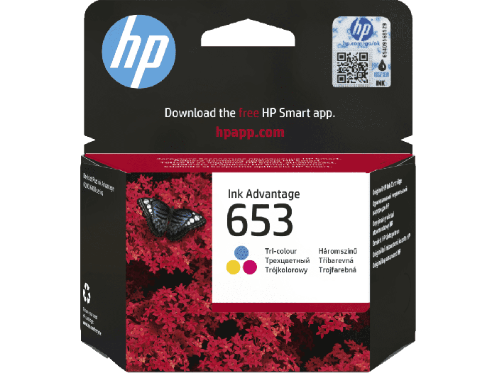 HP 653 Tri-color Original Ink Advantage Cartridge (3YM74AE)