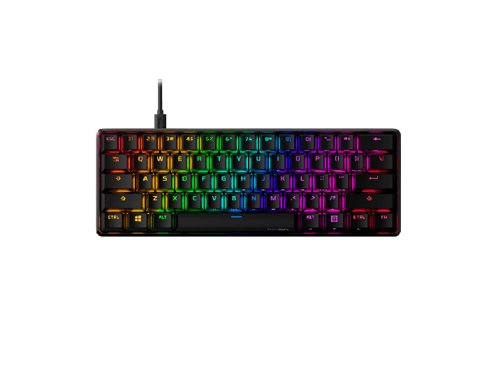 HyperX Alloy Origins HX Red Gaming Keyboard 60 (6P6K8AA#A2N) - Center facing