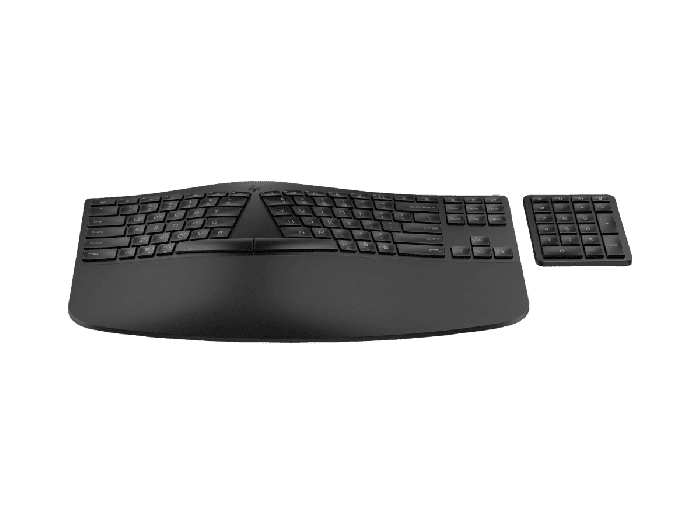 HP 960 Ergonomic Wireless Keyboard 本体 HP 960 BLK Ergonomic Wireless Keyboard (7E755AA#ABV) - Shop HP.com