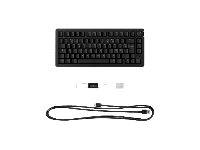 HyperX Alloy Rise Gaming Keyboard 75 (7G7A4AA#A2N) - Center facing