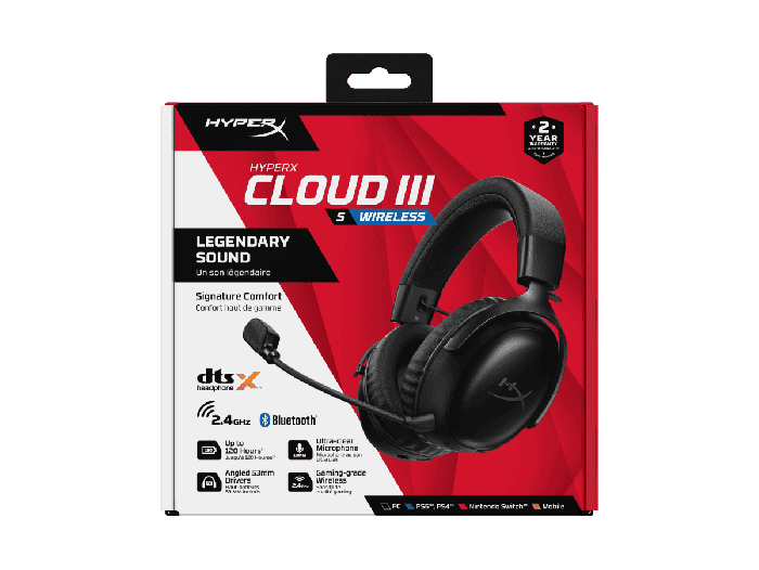 HyperX Cloud III S Wireless Black Gaming Headset (A59YZAA)