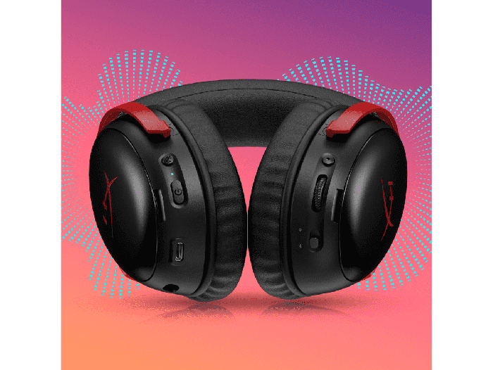 【未開封】HyperX Cloud III Wireless HyperX Cloud III S Wireless Black-Red Gaming Headset