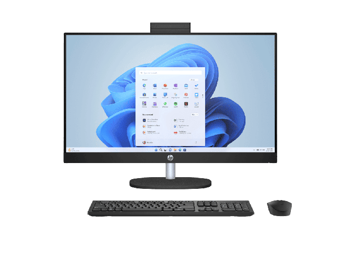 HP 27 inch All-in-One 27-cr1003nx PC - 27-inch (68.58 cm) - Jet black (B5NQ6EA#A2N) - Center facing