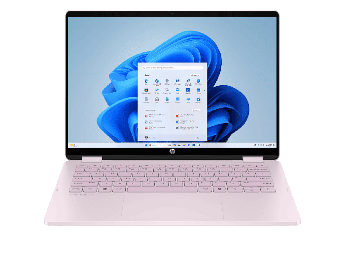 HP OmniBook 5 Flip 14-fp0003nx - 14-inch (35.56 cm) - Powder pink, chrome logo (C20Q5EA#A2N)