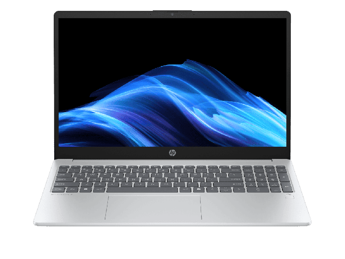 HP OmniBook 3 Laptop Next Gen AI 15-fn0001nx - 15.6-inch (39.62 cm) - Glacier silver (C22MHEA#A2N) - Center facing