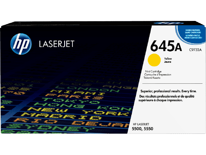 HP 645A Yellow Original LaserJet Toner Cartridge (C9732A)
