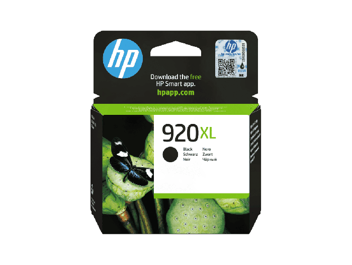 HP 920XL High Yield Black Original Ink Cartridge (CD975AE#BGX) - Center facing