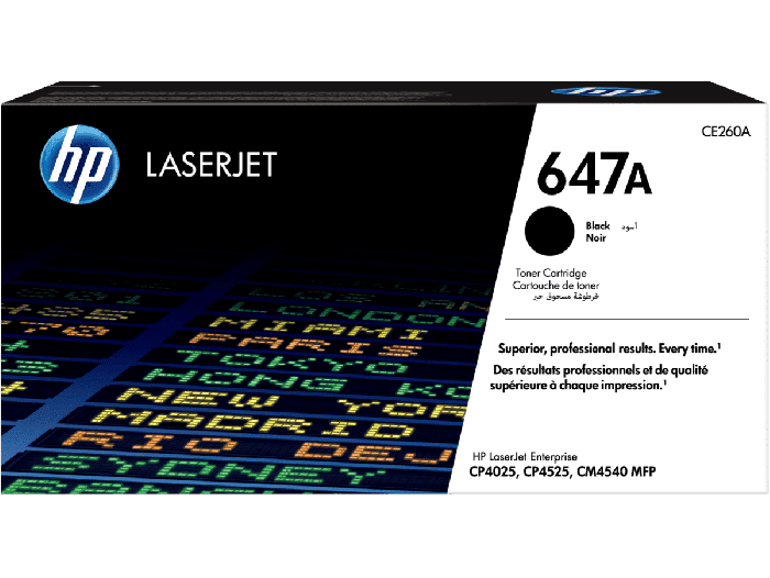 HP 647A Black Original LaserJet Toner Cartridge (CE260A)