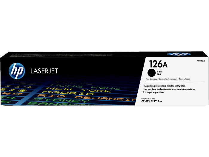 HP 126A Black Original LaserJet Toner Cartridge (CE310A)