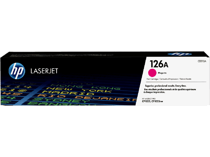 HP 126A Magenta Original LaserJet Toner Cartridge (CE313A)