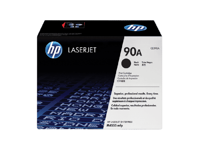 HP 90A Black Original LaserJet Toner Cartridge (CE390A)